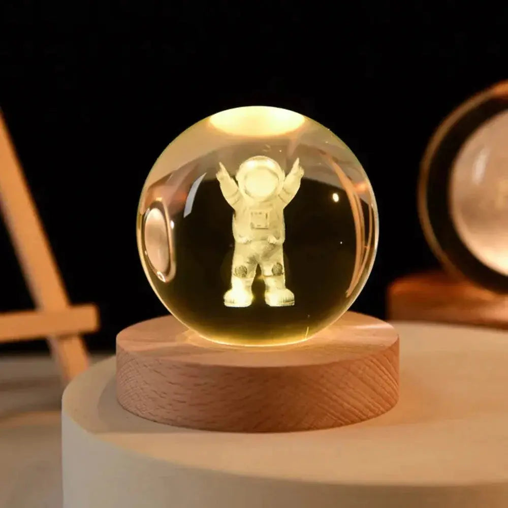 3D Laser Engraved Crystal Ball Product vendor