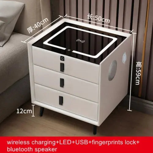 Smart Bedside Table with Wireless USB Charging Creative - Sacodise shop