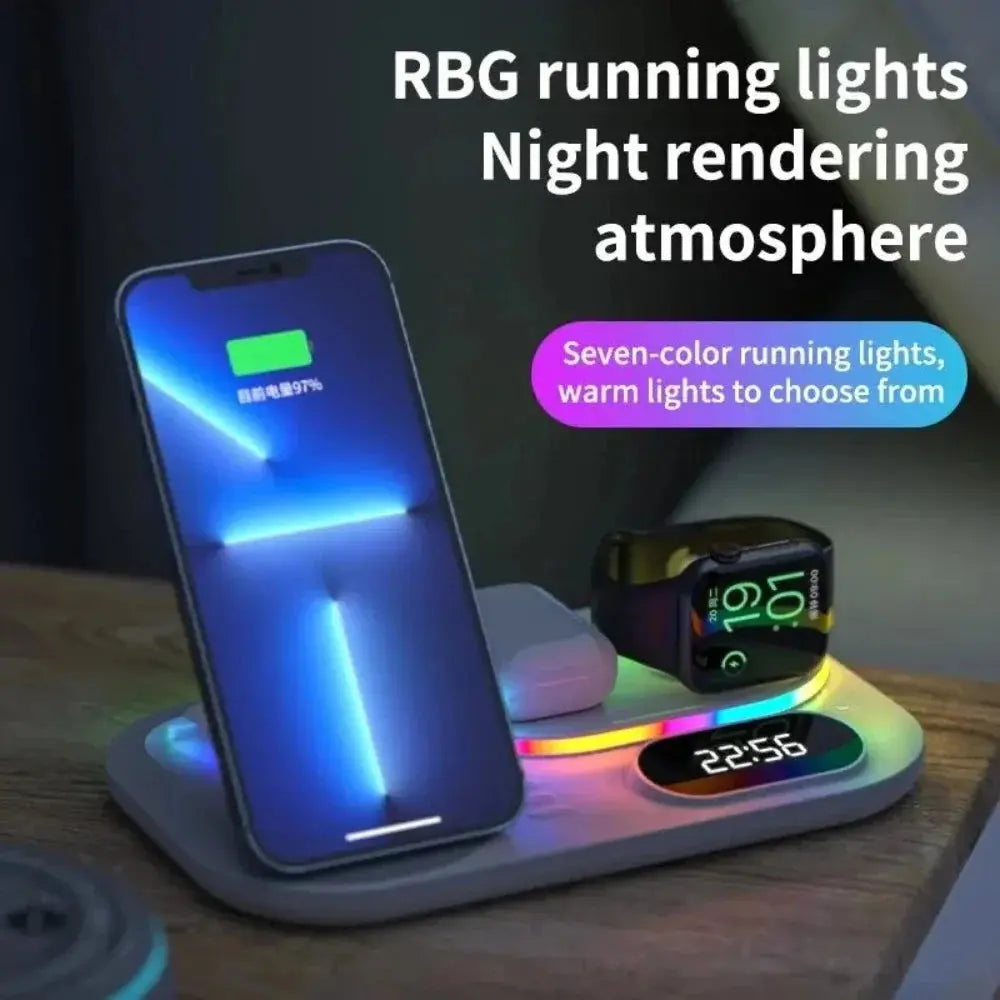 4 in 1 LED Wireless Charging Station Product vendor