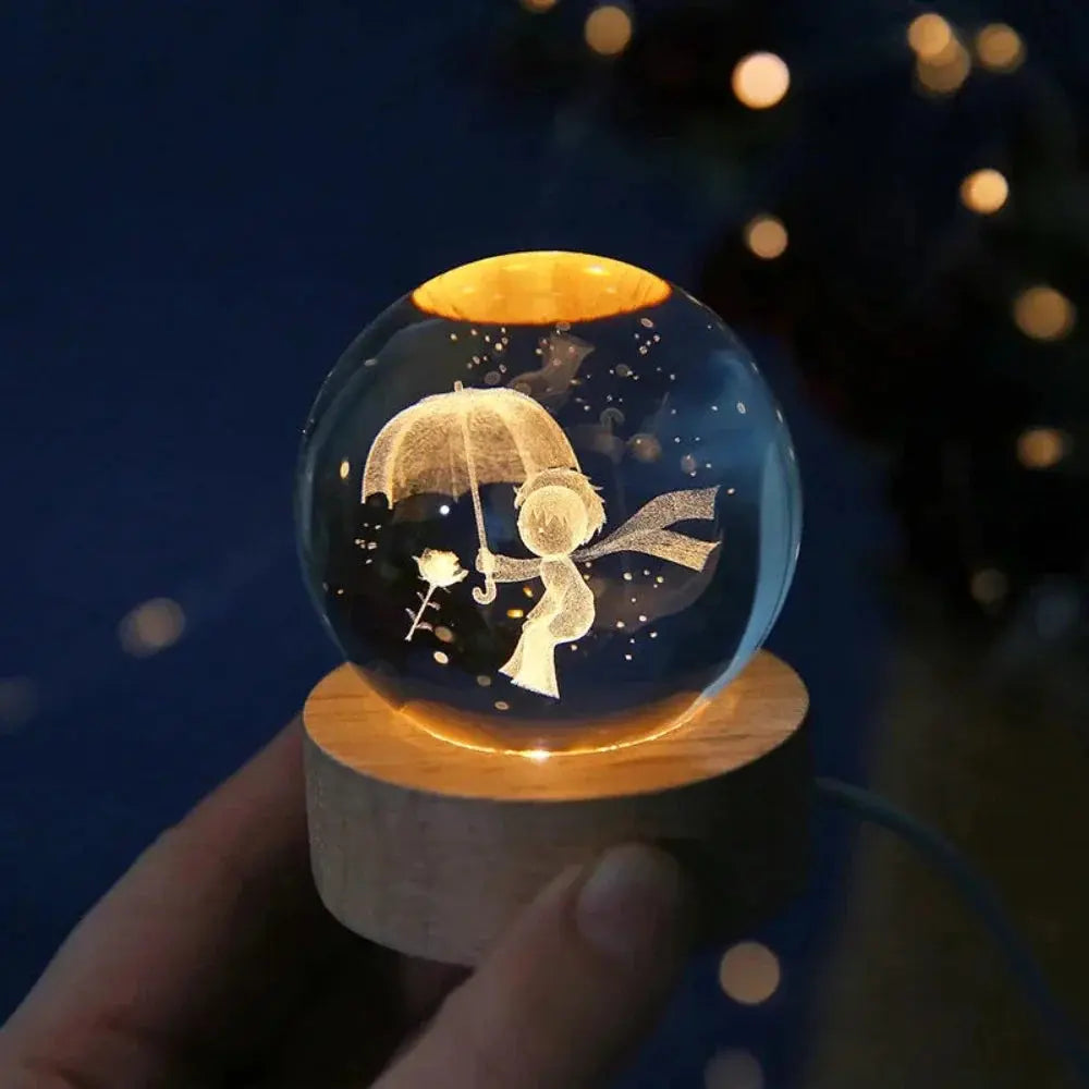 3D Laser Engraved Crystal Ball Product vendor