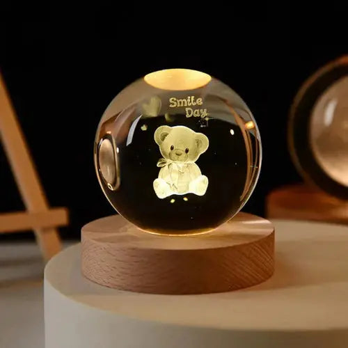 3D Laser Engraved Crystal Ball Product vendor