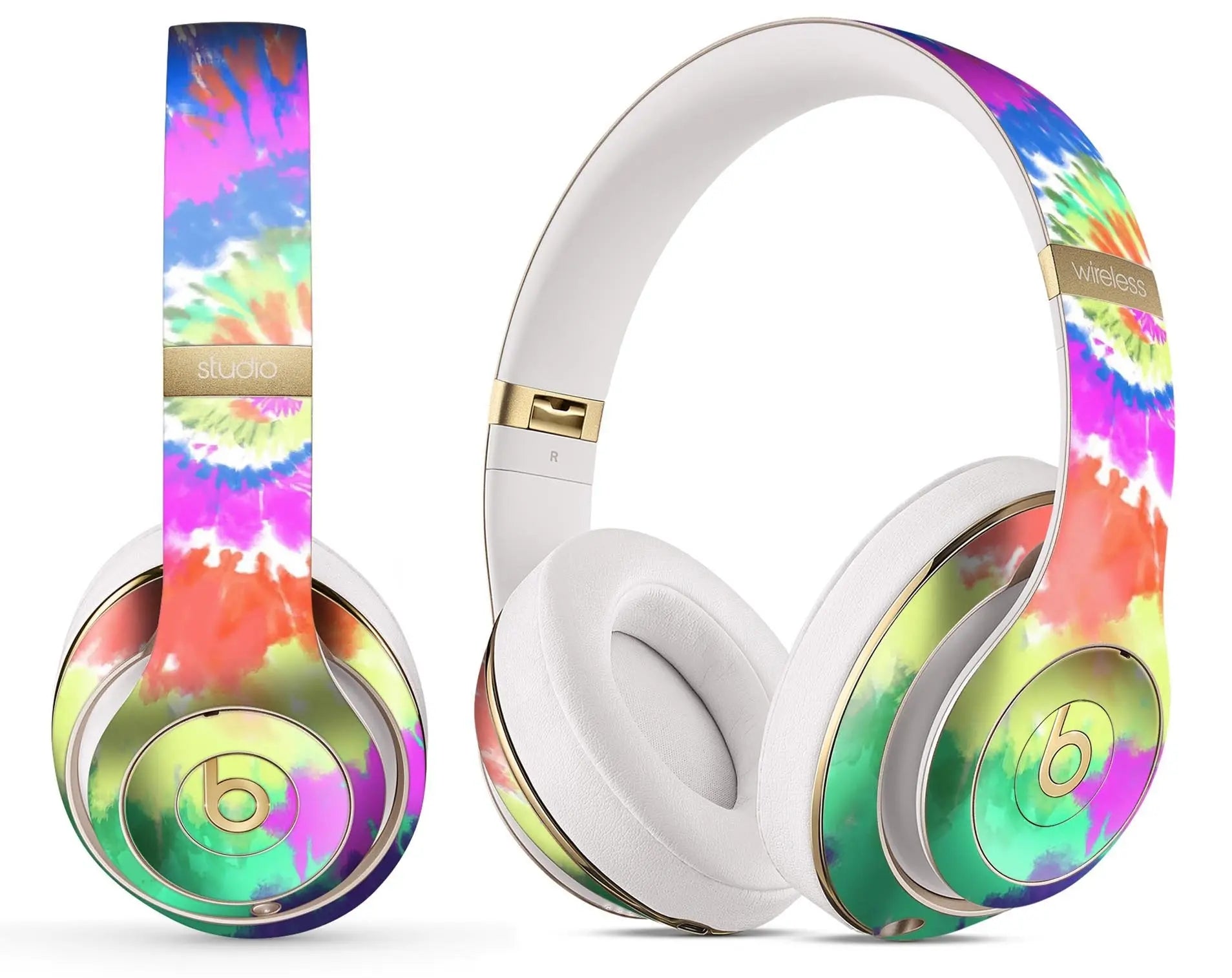 Spiral Tie Dye V1 - Full Body Skin Decal Wrap Kit for Beats by Dre Product vendor