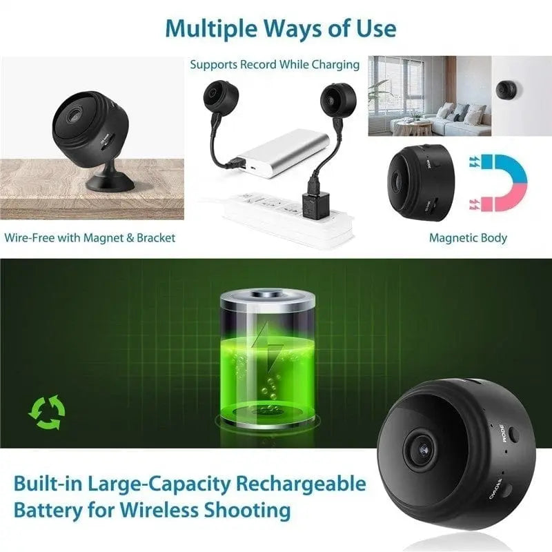 A9 WIFI Mini Camera Home Secrety HD 1080P - Sacodise shop