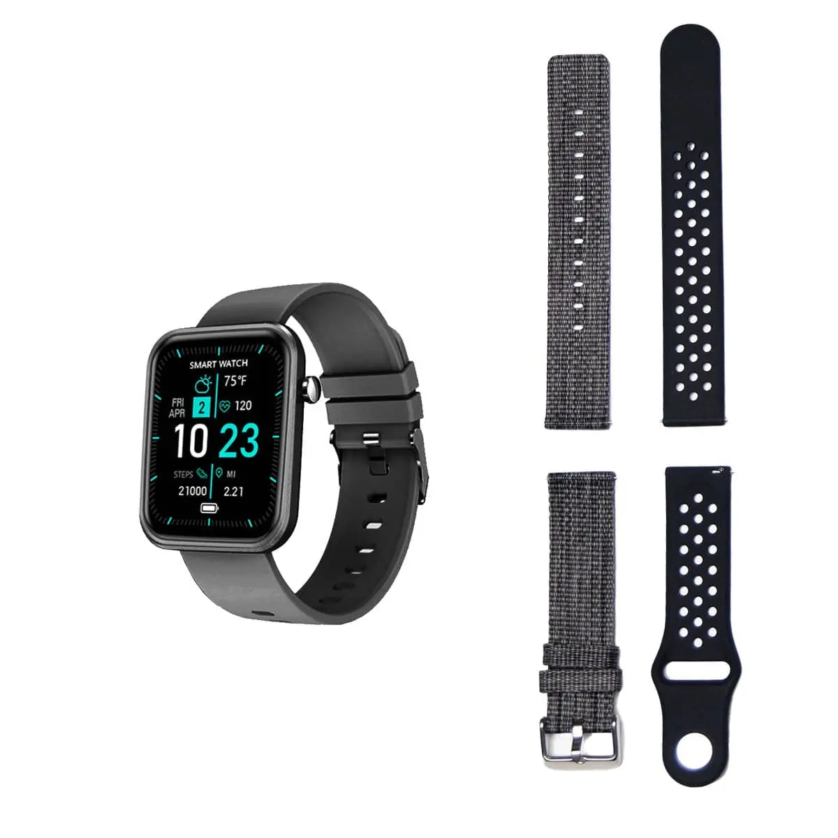 Advanced Smartwatch With Three Bands And Wellness + Activity Tracker - Sacodise shop