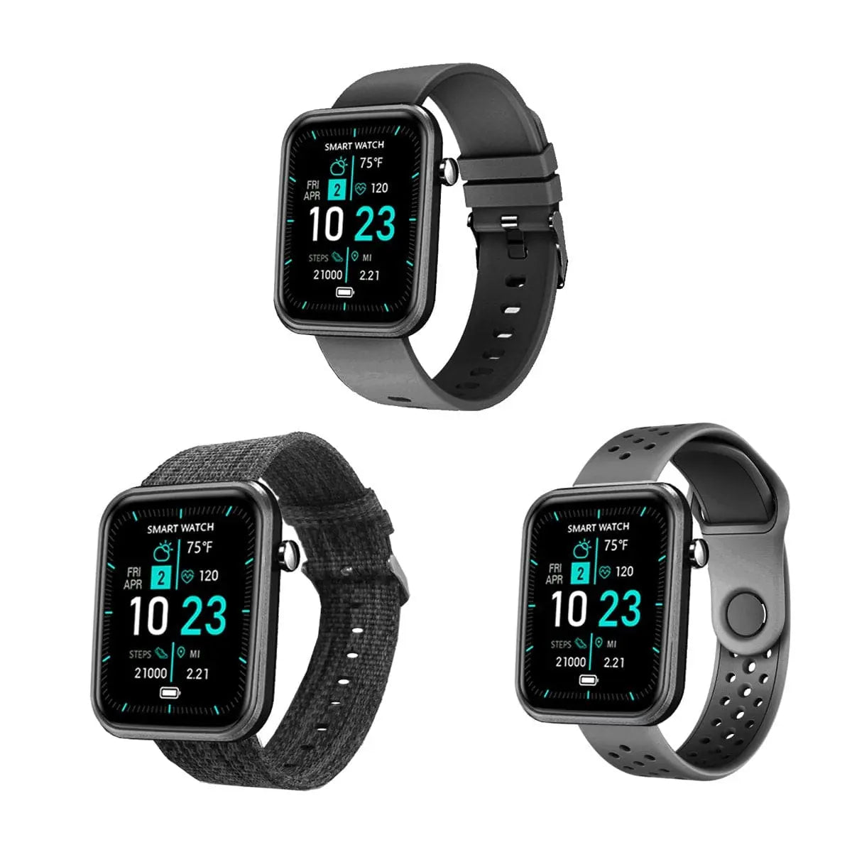 Advanced Smartwatch With Three Bands And Wellness + Activity Tracker - Sacodise shop