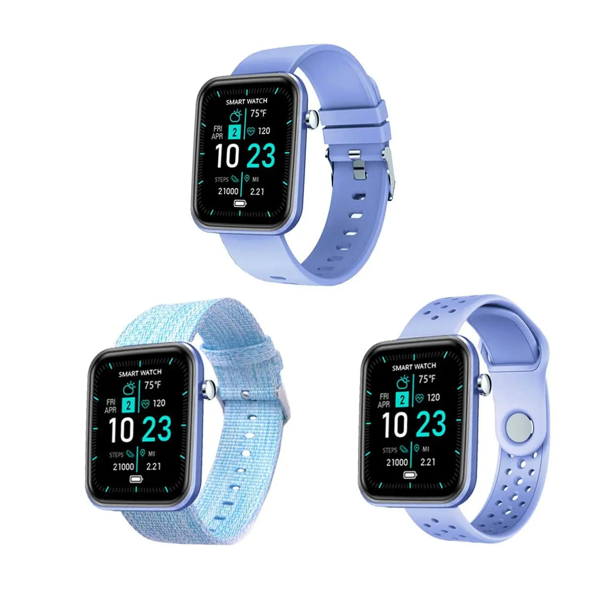 Advanced Smartwatch With Three Bands And Wellness + Activity Tracker - Sacodise shop