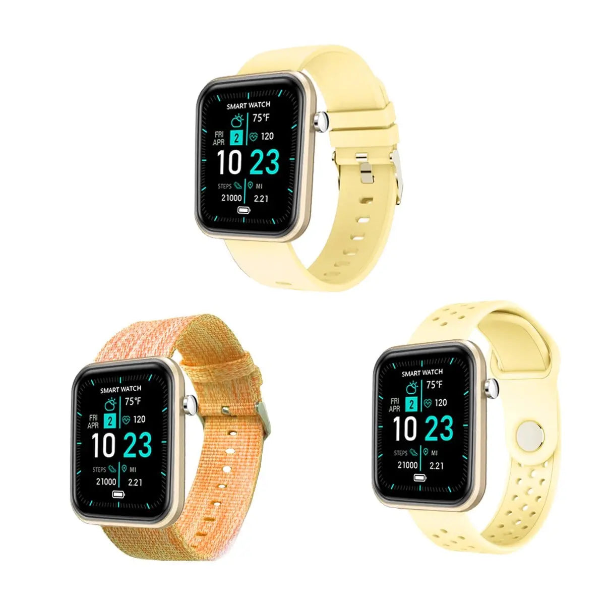 Advanced Smartwatch With Three Bands And Wellness + Activity Tracker - Sacodise shop