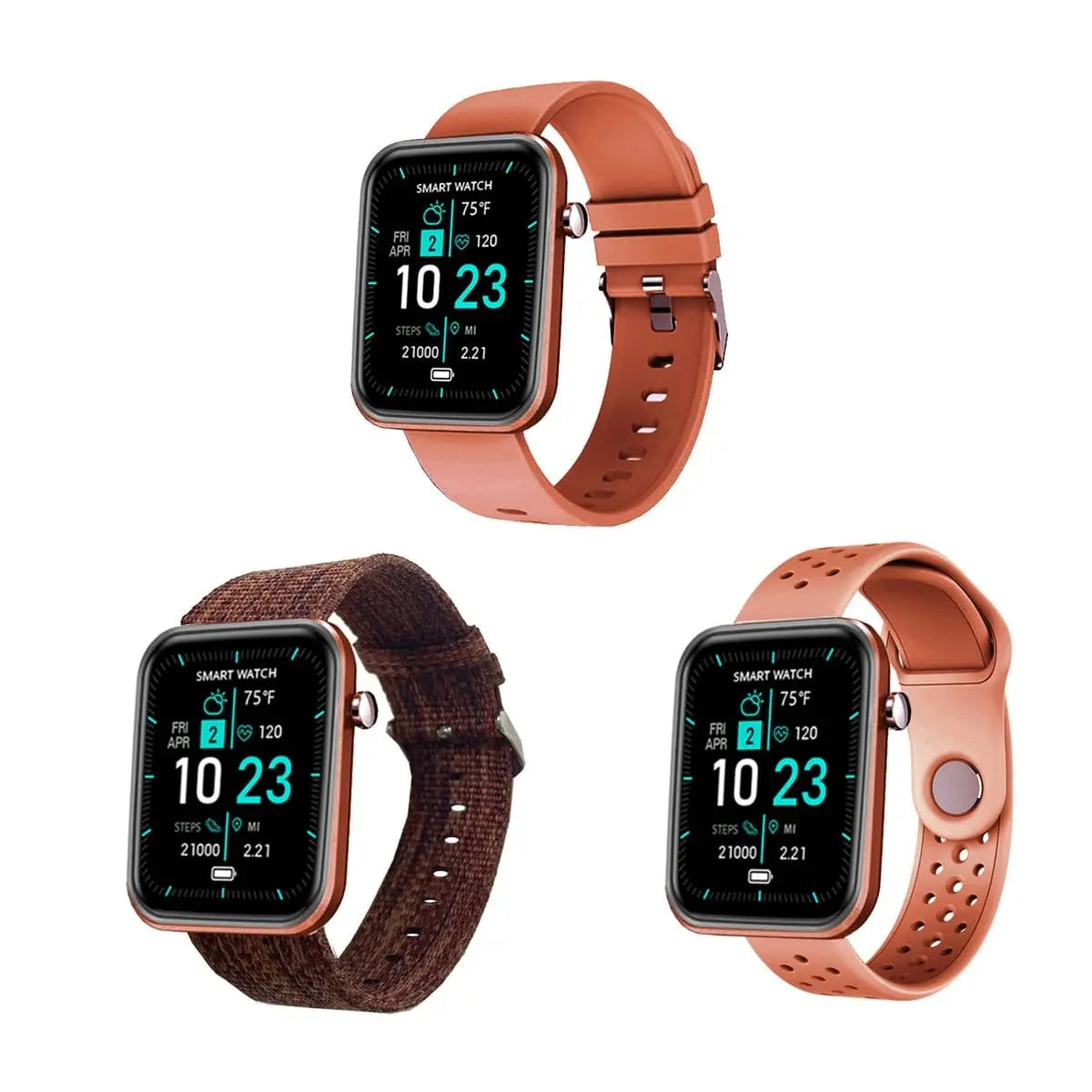 Advanced Smartwatch With Three Bands And Wellness + Activity Tracker - Sacodise shop