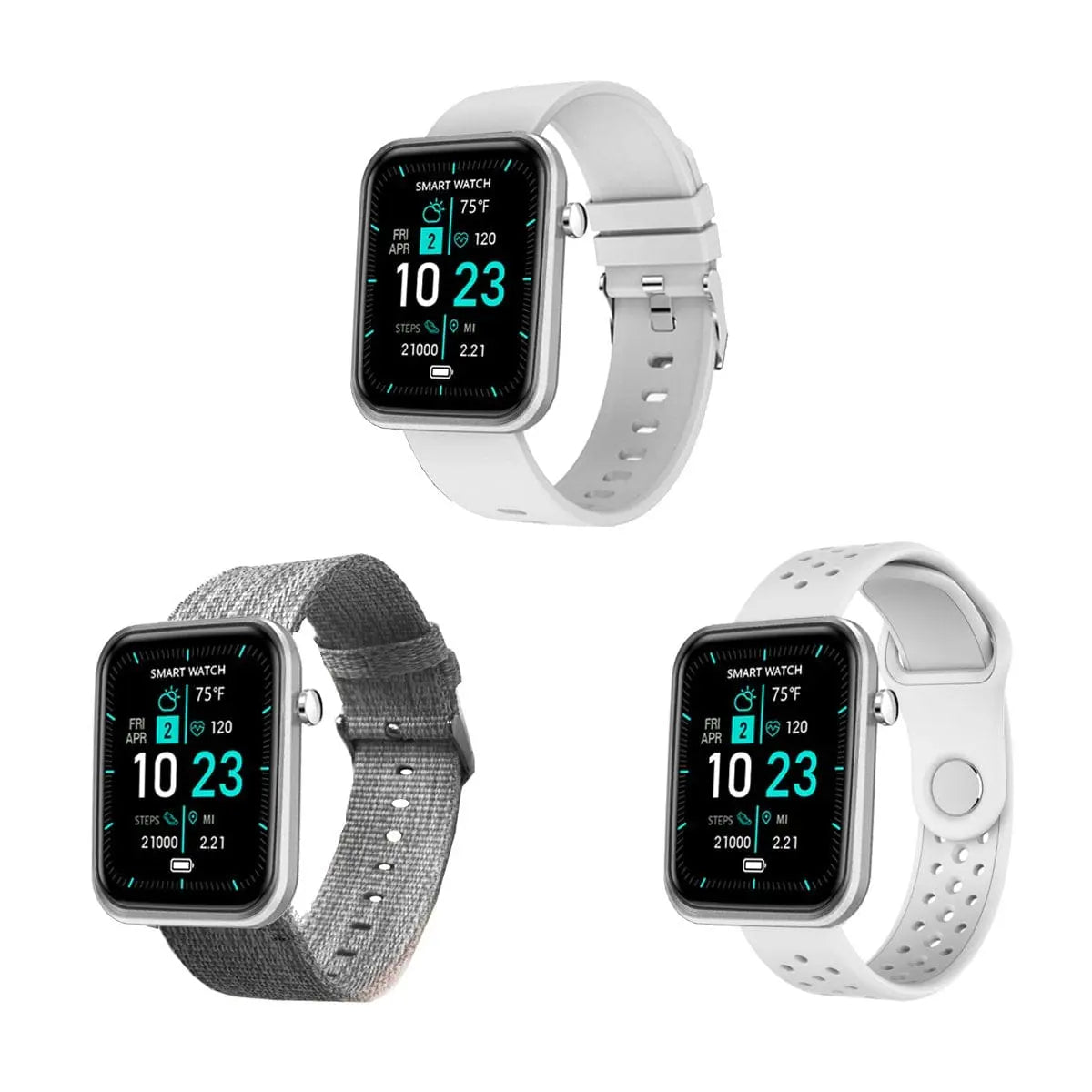 Advanced Smartwatch With Three Bands And Wellness + Activity Tracker - Sacodise shop