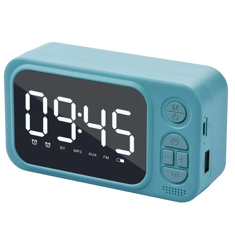 Alarm Clock Bluetooth Speaker Outdoor Portable Wireless - Sacodise shop