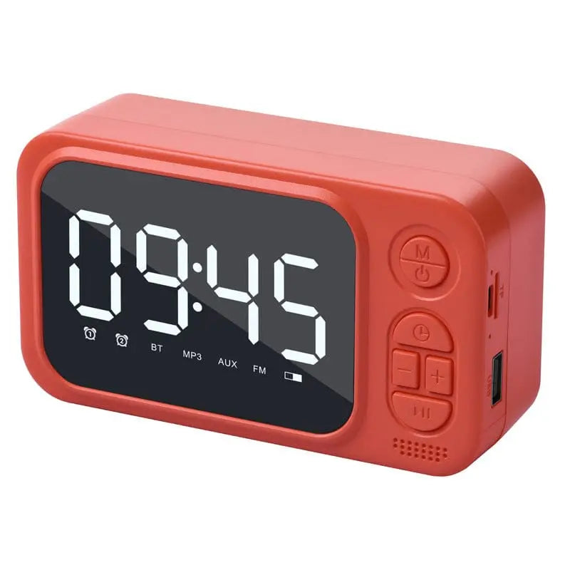 Alarm Clock Bluetooth Speaker Outdoor Portable Wireless - Sacodise shop