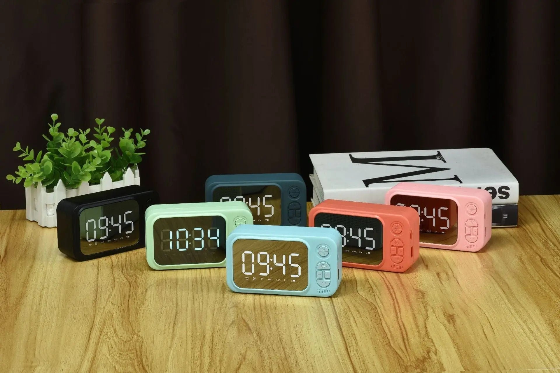 Alarm Clock Bluetooth Speaker Outdoor Portable Wireless - Sacodise shop