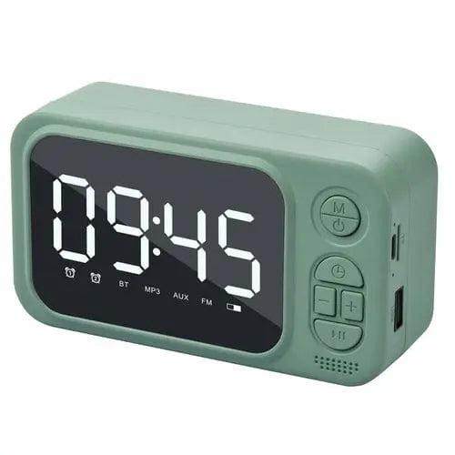 Alarm Clock Bluetooth Speaker Outdoor Portable Wireless - Sacodise shop