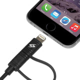 Amzer Apple MFi Certified 2-1 Sync & Charge Lightning cable with micro - Sacodise shop
