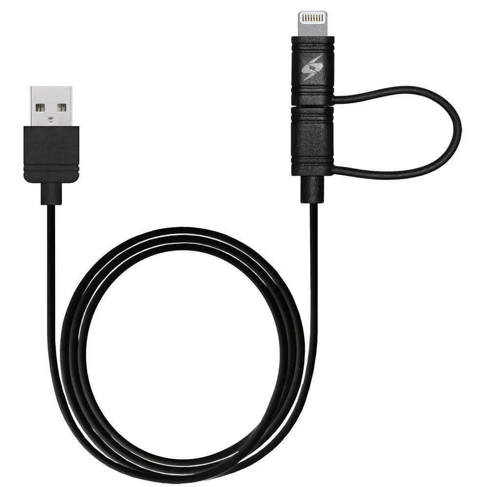 Amzer Apple MFi Certified 2-1 Sync & Charge Lightning cable with micro - Sacodise shop