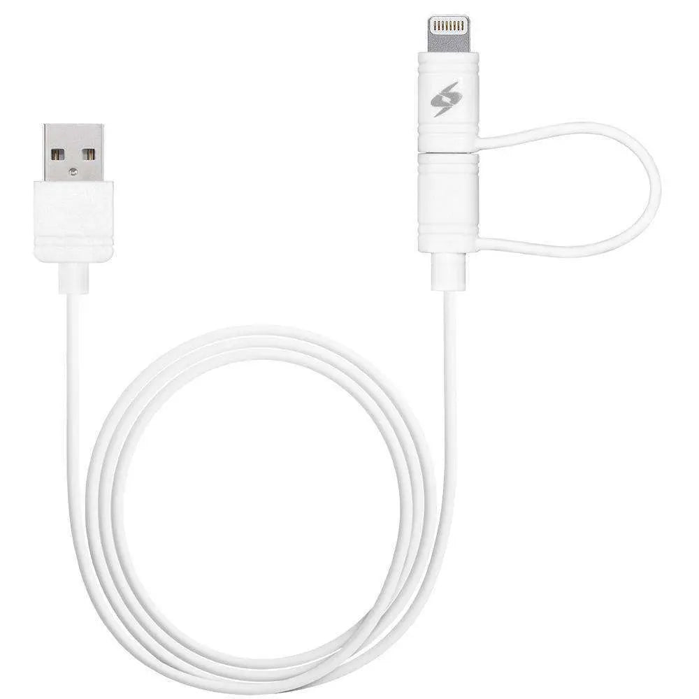 Amzer Apple MFi Certified 2-1 Sync & Charge Lightning cable with micro - Sacodise shop