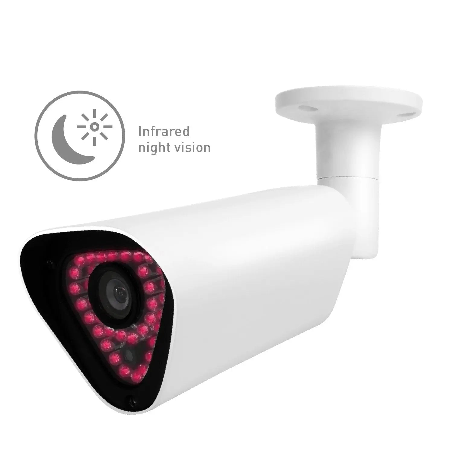 AR4 Outdoor Bullet Camera - White, AI Detection, Night Vision - Sacodise shop