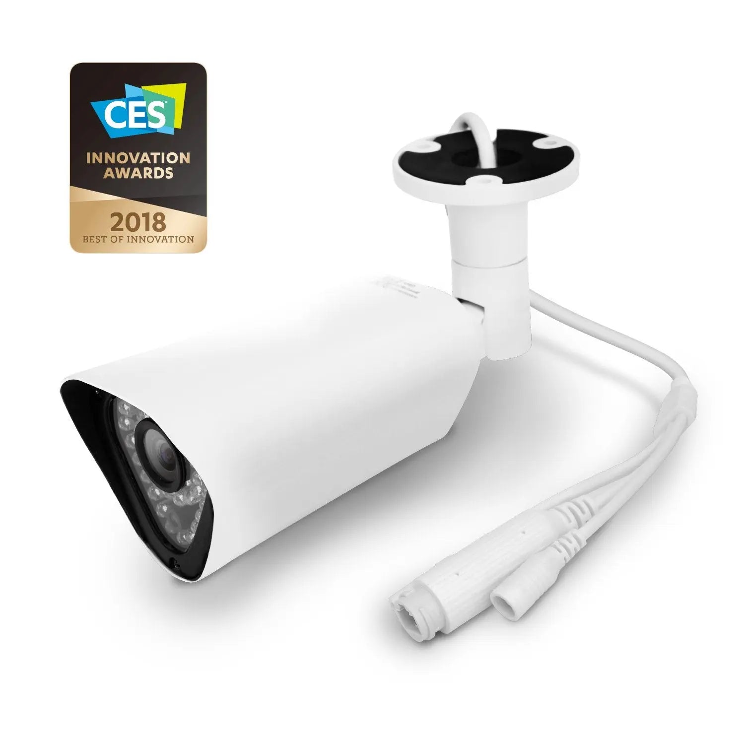 AR4 Outdoor Bullet Camera - White, AI Detection, Night Vision - Sacodise shop