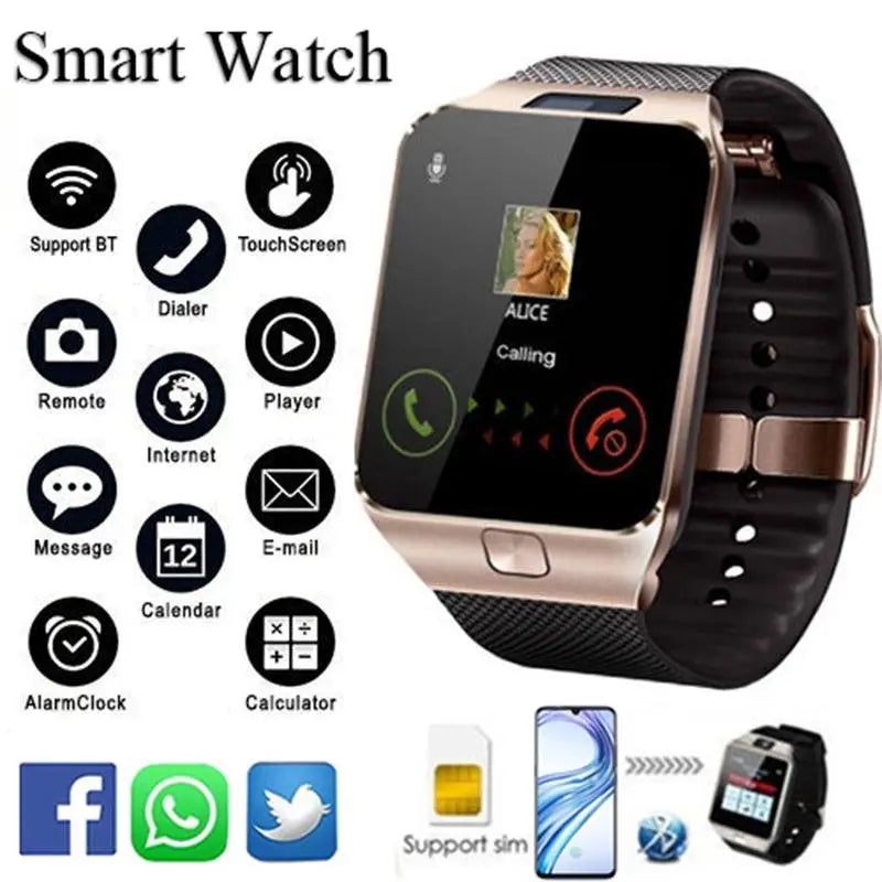 Bluetooth android smart watch with Camera Clock SIM TF Slot smartwatch - Sacodise shop