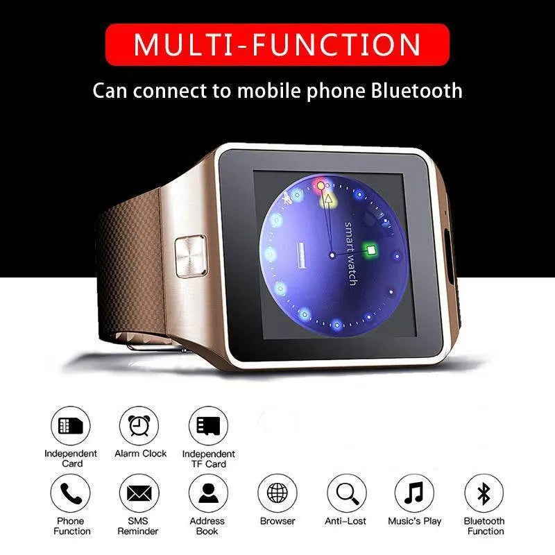 Bluetooth android smart watch with Camera Clock SIM TF Slot smartwatch - Sacodise shop