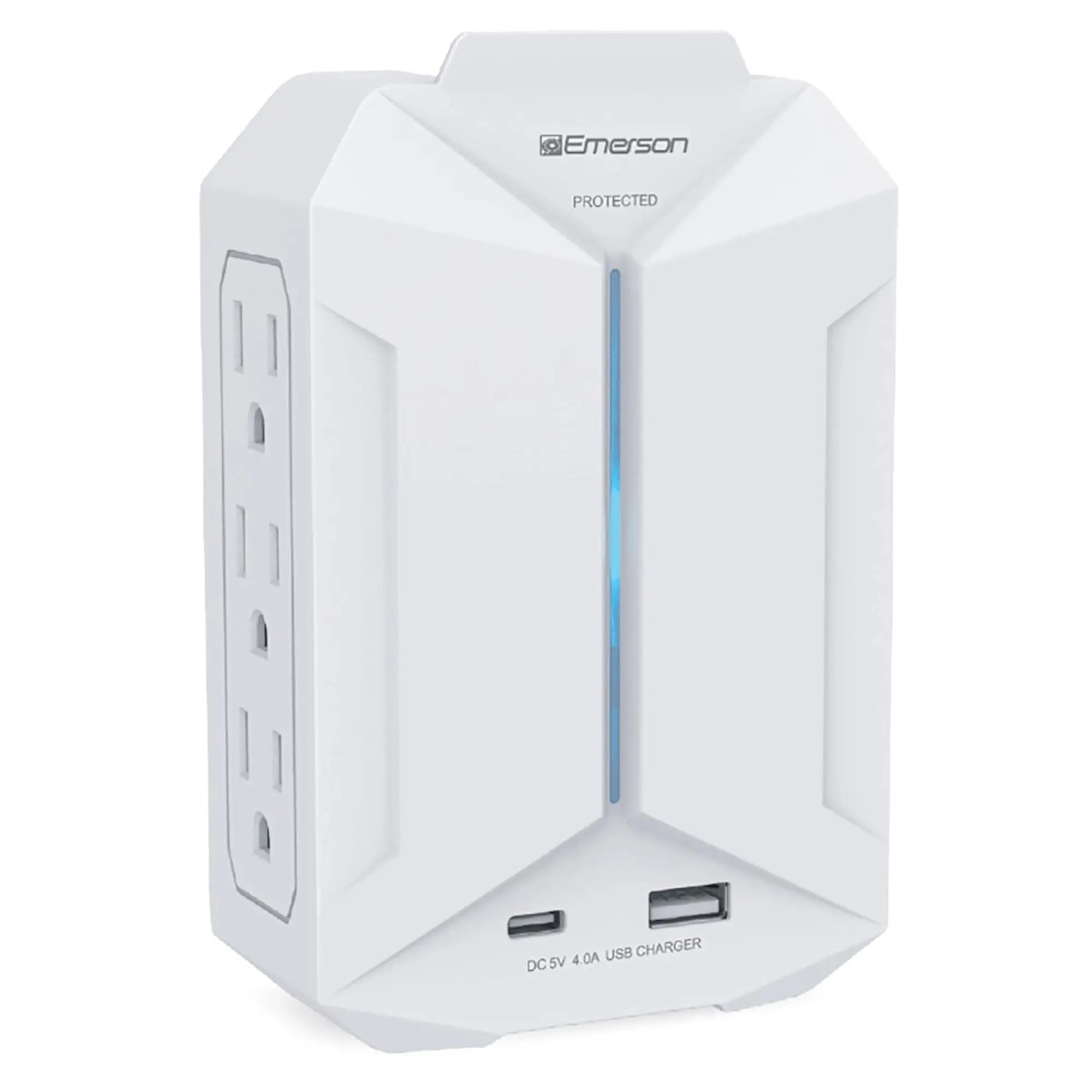 Emerson 6-Outlet + USB Wall Charger with Surge Protection and LED Product vendor