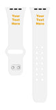 Coral Winterberry Other Accessories Custom Text HD Watch Band Compatible with Apple Watch