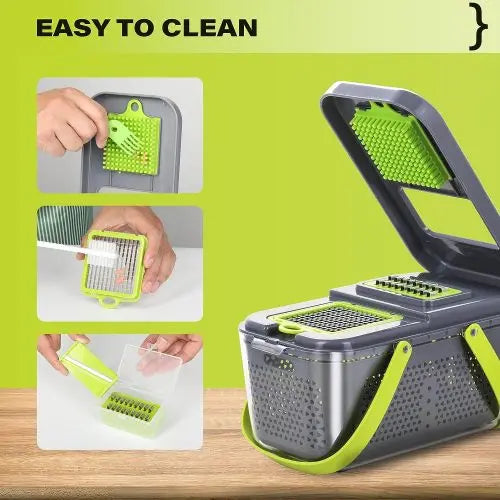 Miibox Vegetable Chopper with Container 22-in-1 Veggie Choppers - Sacodise shop