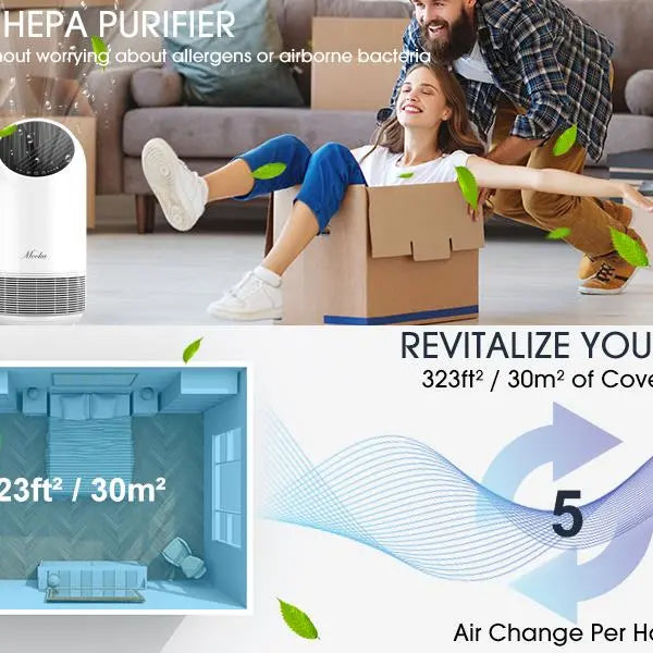 True HEPA Air Purifierfor Home 360° Deep Purification Product vendor