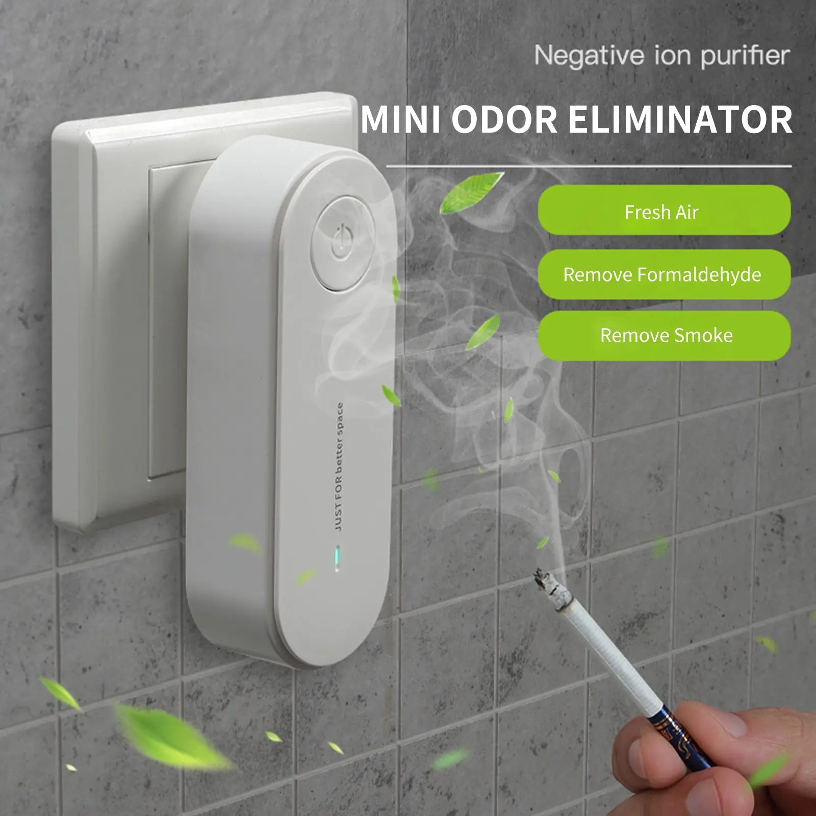 Plug In Air Purifier Mini Eliminator Freshener Air Cleaner Product vendor