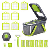Miibox Vegetable Chopper with Container 22-in-1 Veggie Choppers