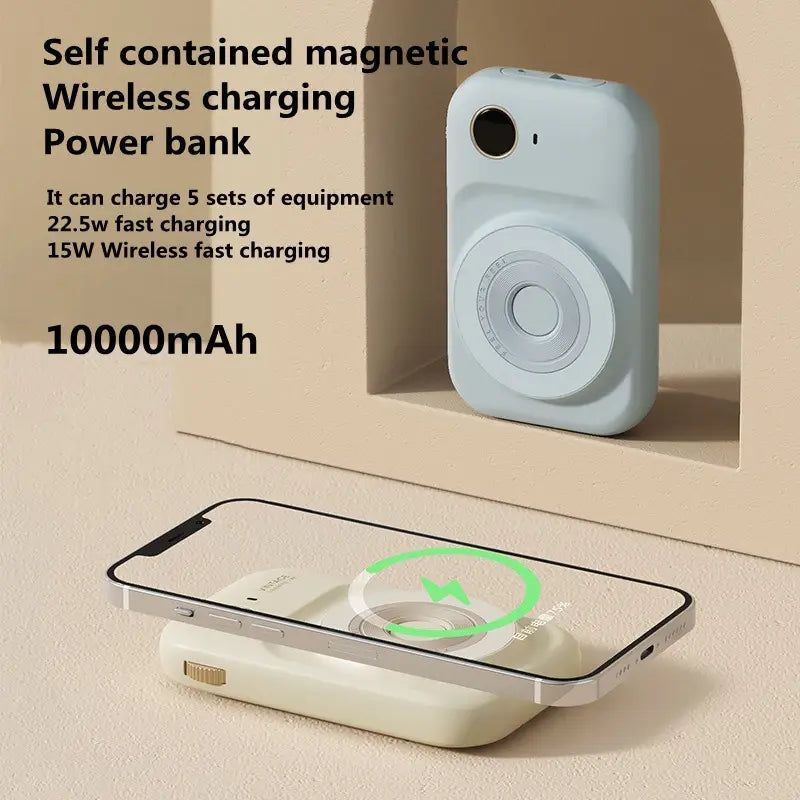 Magnetic Power Bank With Dual-Line Mini Powerbank Portable Charger Product vendor