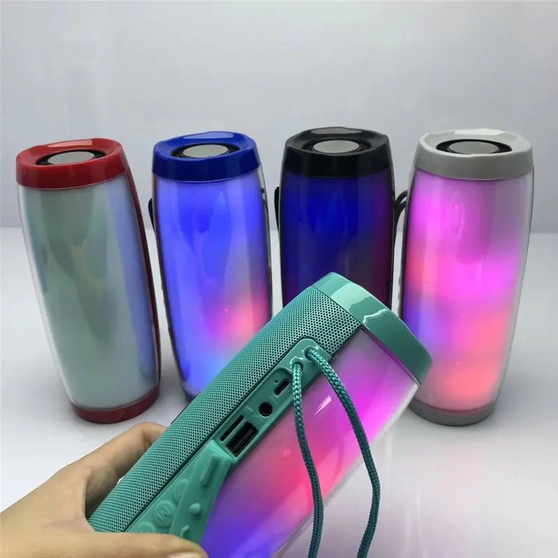 Wireless Portable Bluetooth Stereo Speaker with LED Light Product vendor