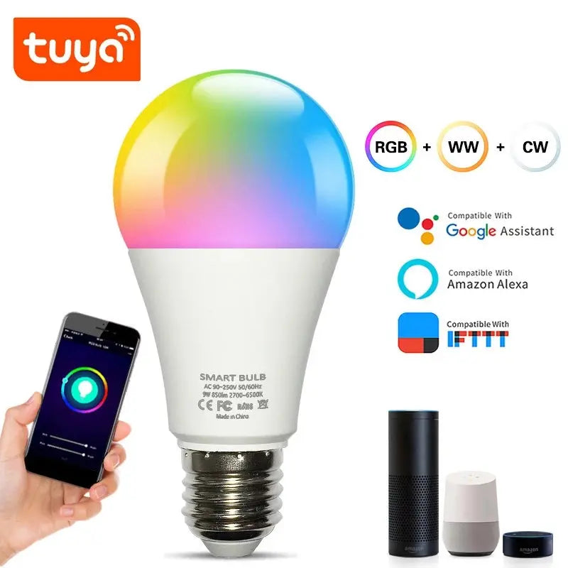 Smart Bulb E26 Wifi Light Compatible with Tuya Alexa Google Assistant Product vendor