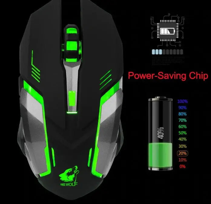 Ninja Dragon Stealth 7 Wireless Silent LED Gaming Mouse Product vendor