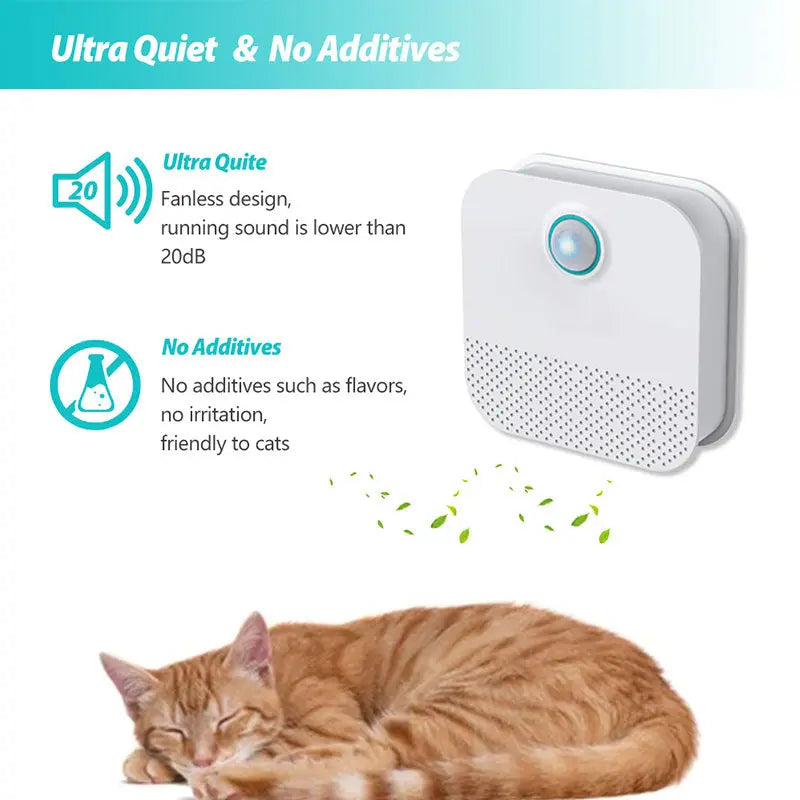 Smart Cat Odor Purifier for Cat Litter Box Deodorizer Dog Air Cleaner - Sacodise shop