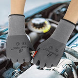 Micro Foam Nitrile Work Gloves | Best Grip | Grey | L | Pack of 12