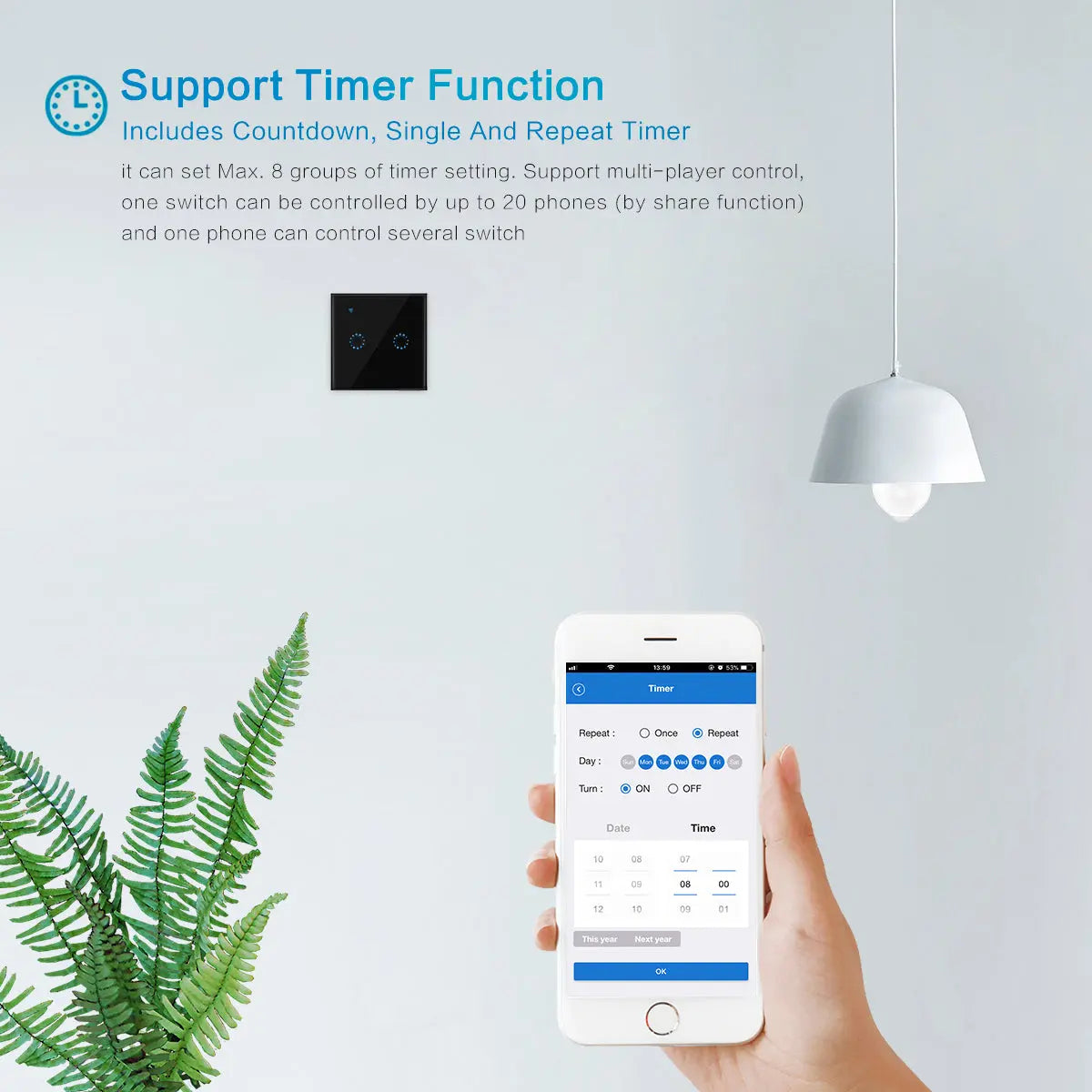 86 Type Smart Home Touch Switch EU Standard Product vendor