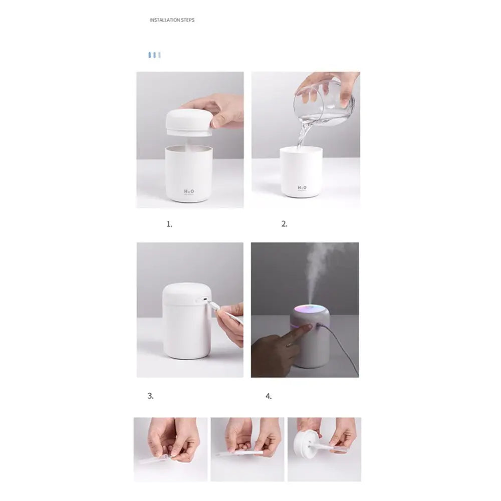 Portable Air Humidifier Aroma Essential Oil Diffuser for Car Home Product vendor