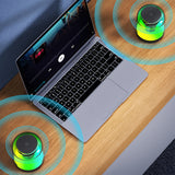 ZTECH SYNCWAVE 2-Pack of LED Wireless Speakers with Synchronized Audio - Sacodise.shop.com