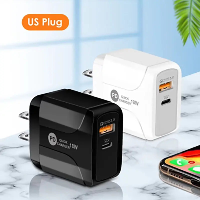 PD18W Compatible QC 3.0 Fast Charging Mobile Phone Charger Product vendor