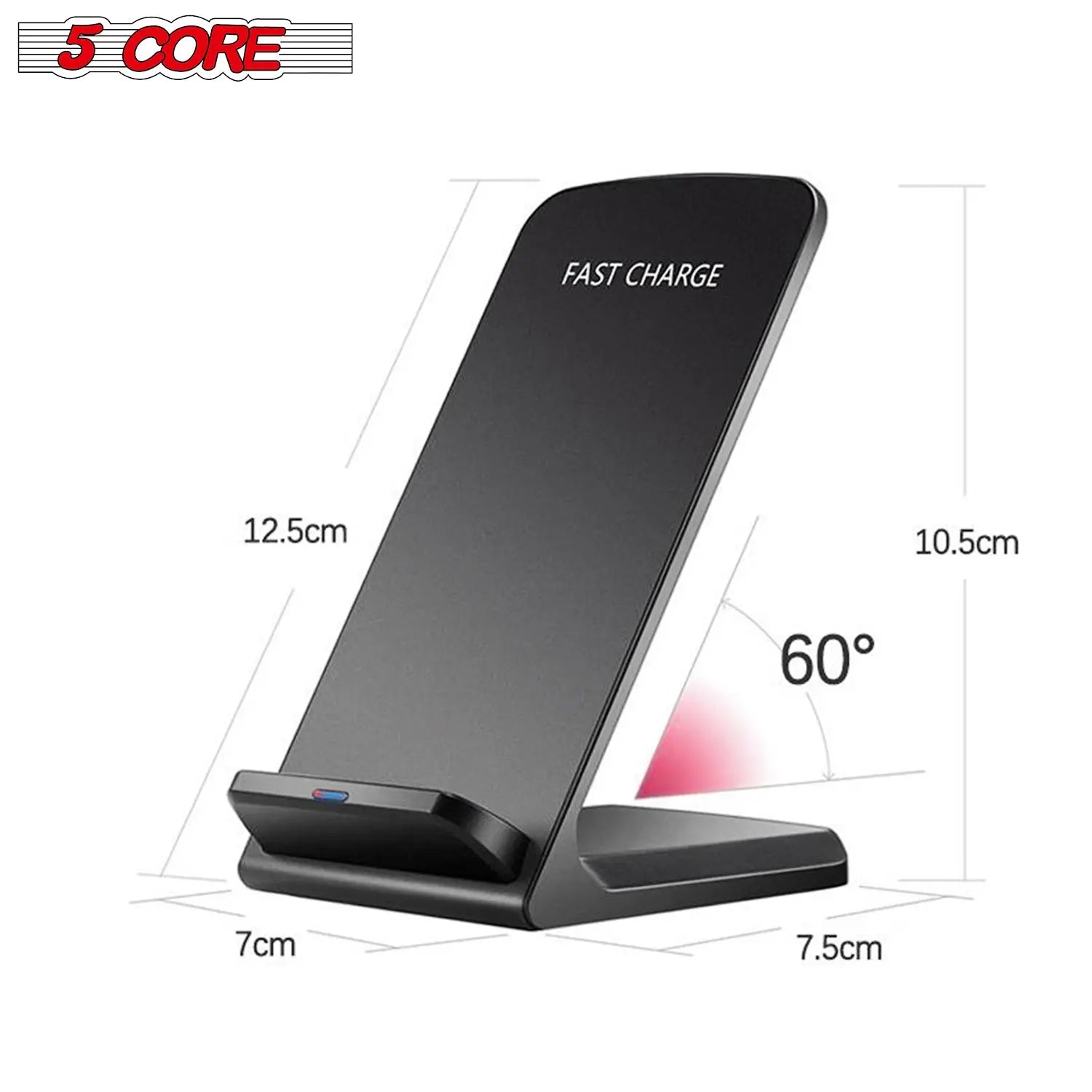 5 Core Wireless Charger Charging Pad Fast Phone Charging Stand Dock - Sacodise shop