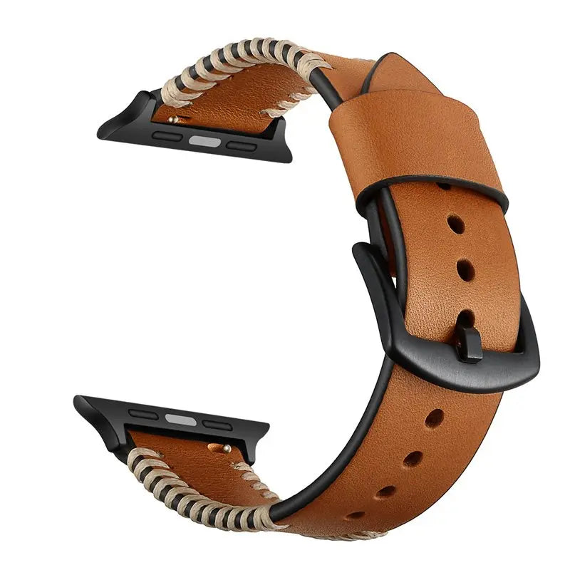 Sewing Process Leather Apple Watch Band Product vendor