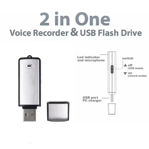 Audio Recording Device USB Flash Portable Voice Recorder Product vendor