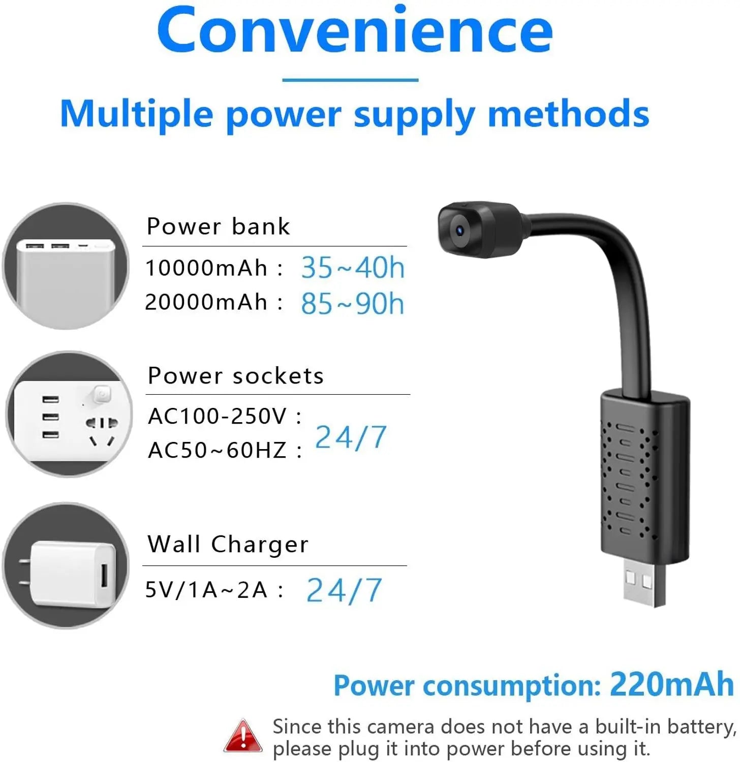 1080P HD Wifi USB Camera with Night Vision Motion Detection Product vendor