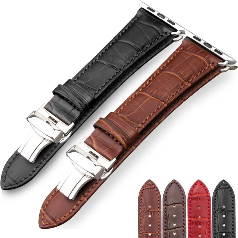 Leather Apple Watch Band for all apple watch series Product vendor