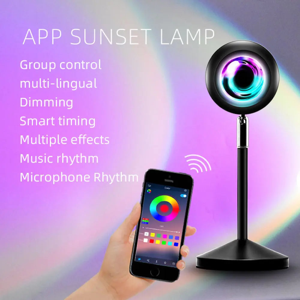 Projector APP/Remote Control Sunset Lamp Rainbow Sunset Lamp Product vendor