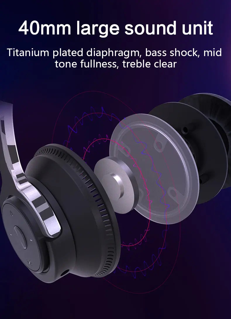 Colorful LED Lights Bluetooth Headphone Bass Wireless Earphones Product vendor