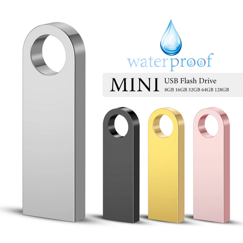 Mini Metal usb flash drive 128G 16G 8G pendrive For Gift - Sacodise.shop.com