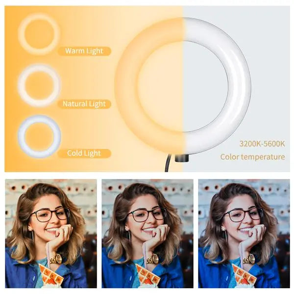 6-inch Ring Light Mountain Clip Light Stand Bluetooth Set Product vendor