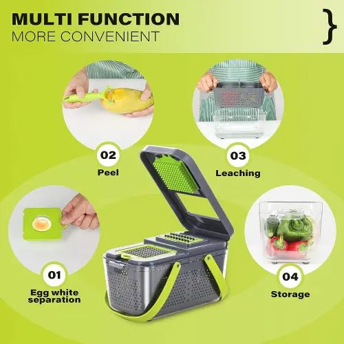 Miibox Vegetable Chopper with Container 22-in-1 Veggie Choppers - Sacodise shop